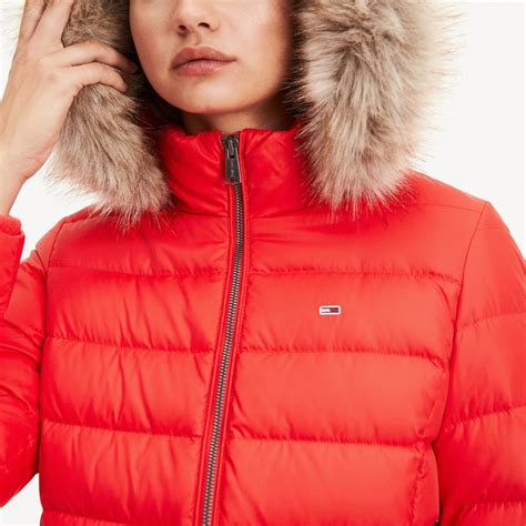 Doudoune Tommy Hilfiger Femme Rouge .